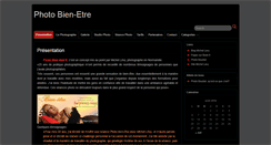 Desktop Screenshot of photobienetre.fr